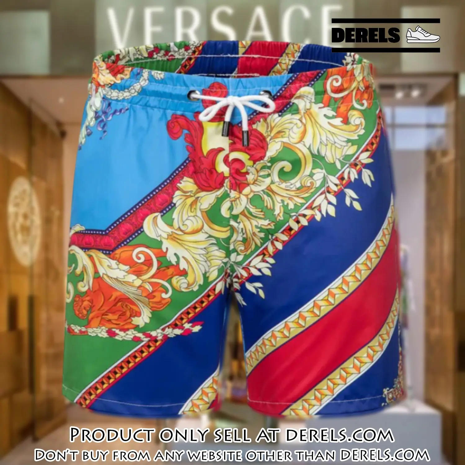 Versace hot new 3d luxury all over print shorts pants for men dr2202157